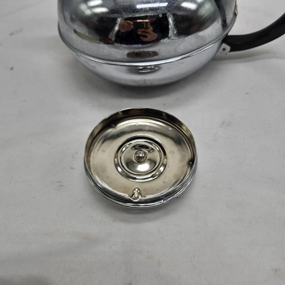 Britdis Chrome 6- cup Tea‎ Pot New Zealand....